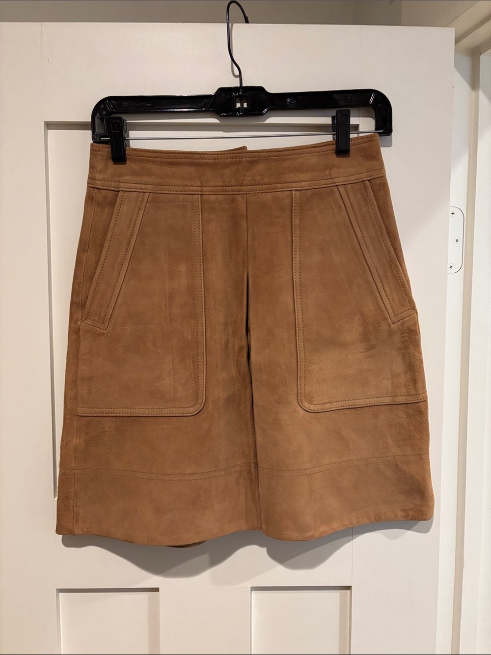 Vince Camel Suede A-Line Skirt